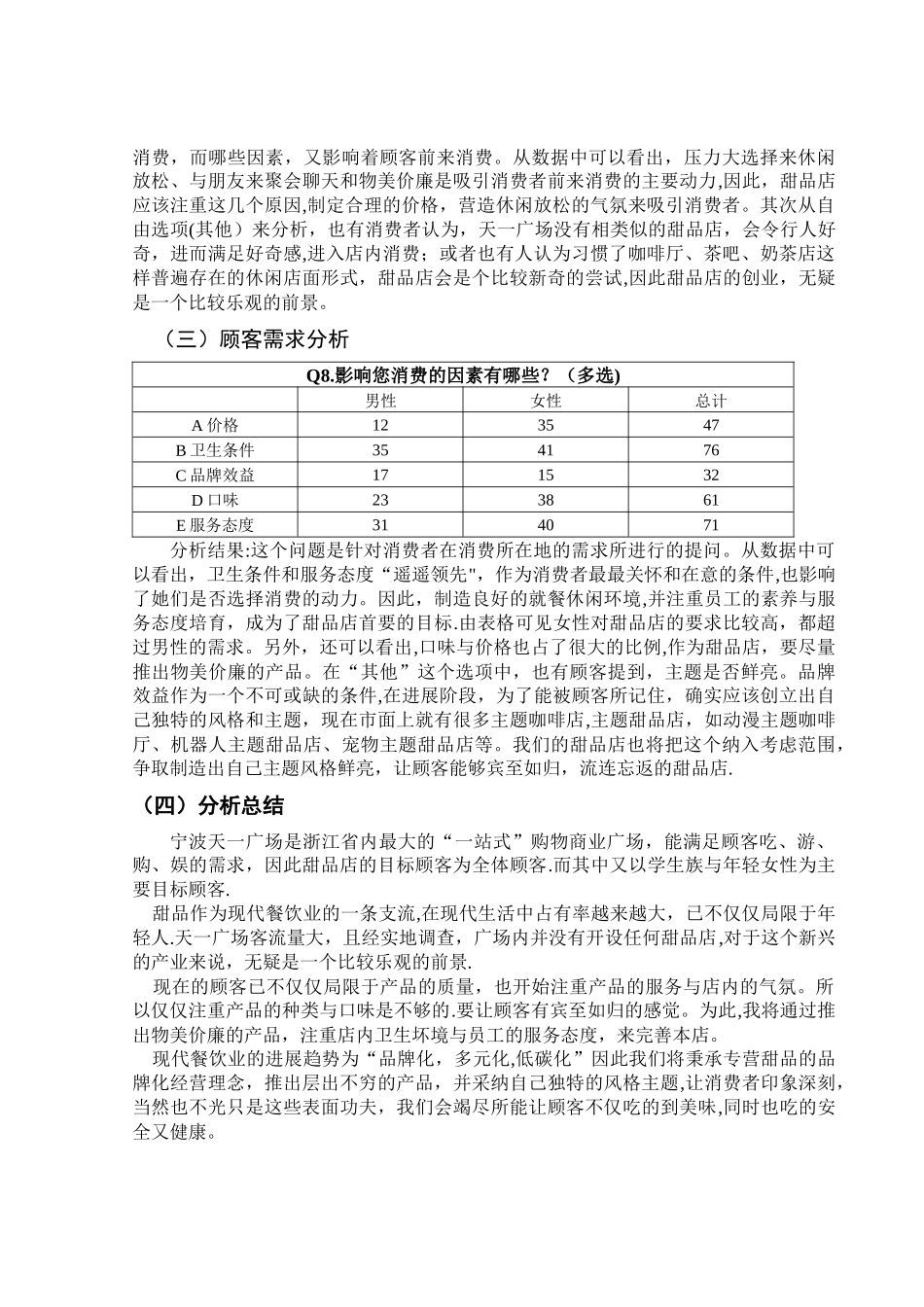 怎样创办甜品店的创业计划书_第3页