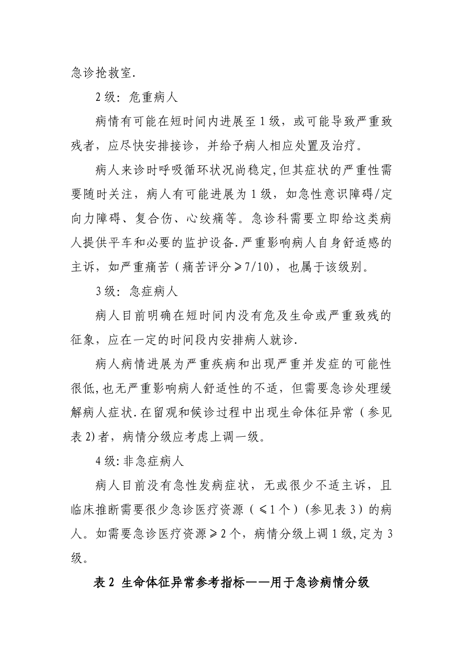 急诊病人病情分级和分区流程_第2页