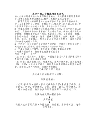 急诊科病人交接班流程