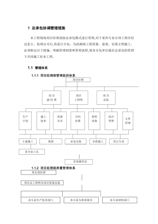 总承包协调管理措施