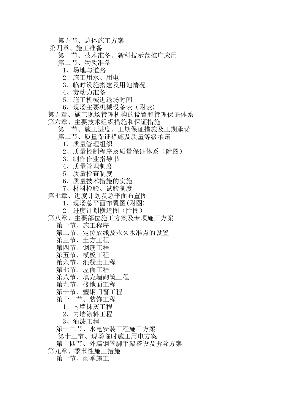 恒丰冷库楼施工组织设计_第2页