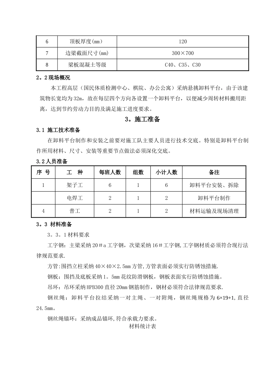 悬挑卸料平台安全专项施工方案_第3页