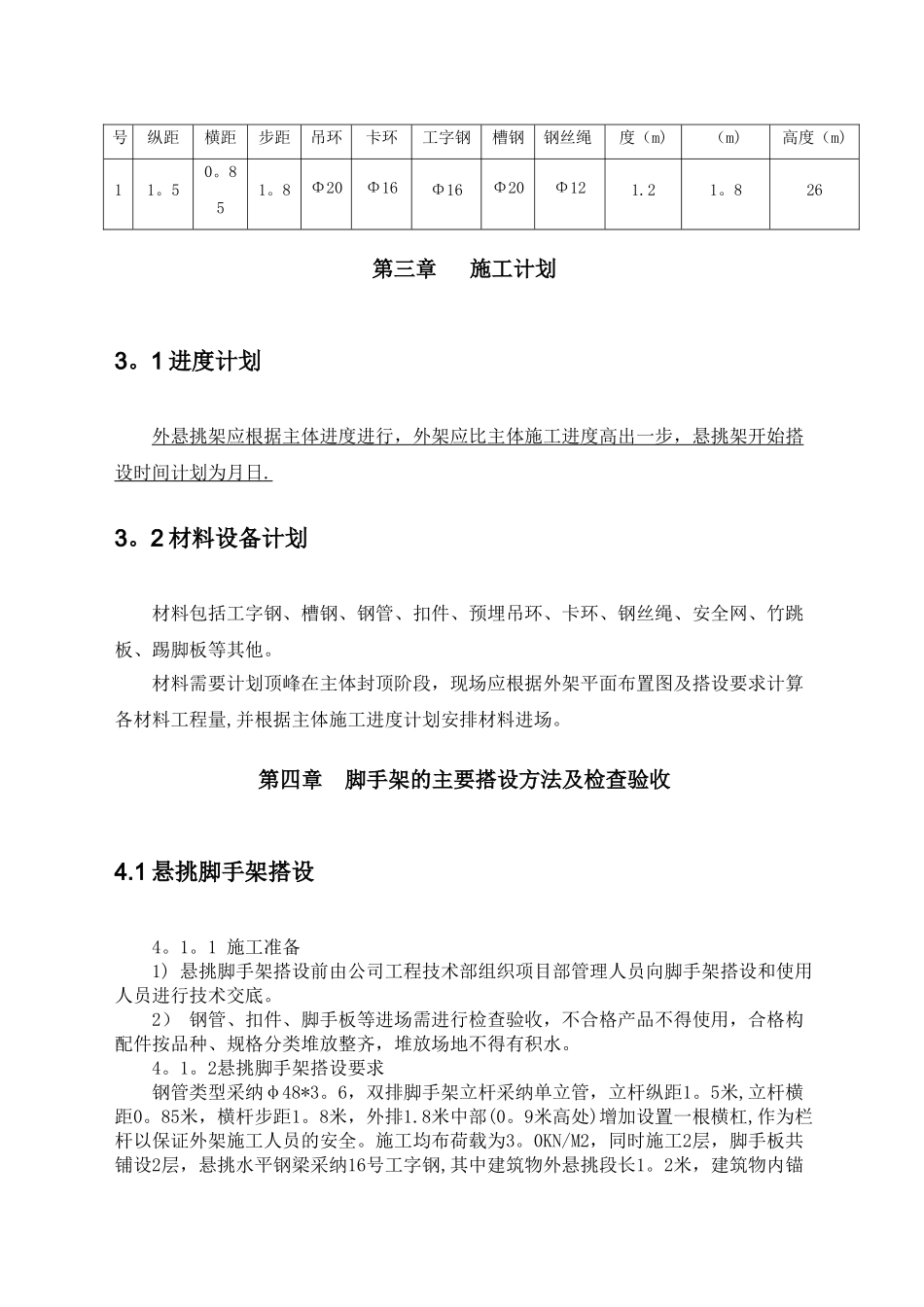 悬挑式脚手架专项施工方案(专家论证)_第3页