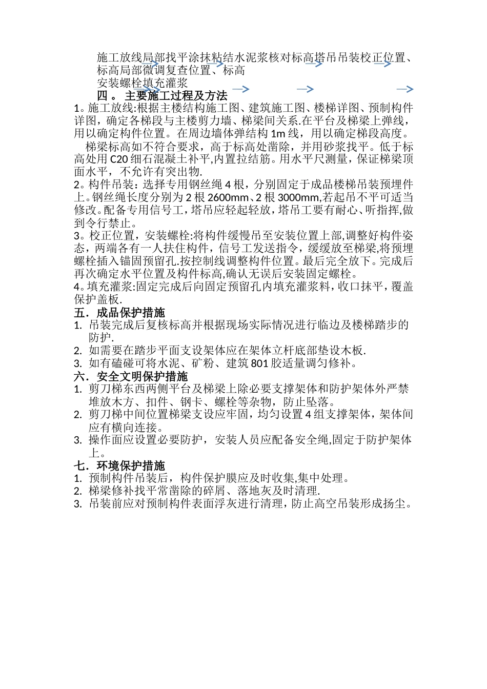 成品楼梯吊装施工方案_第2页