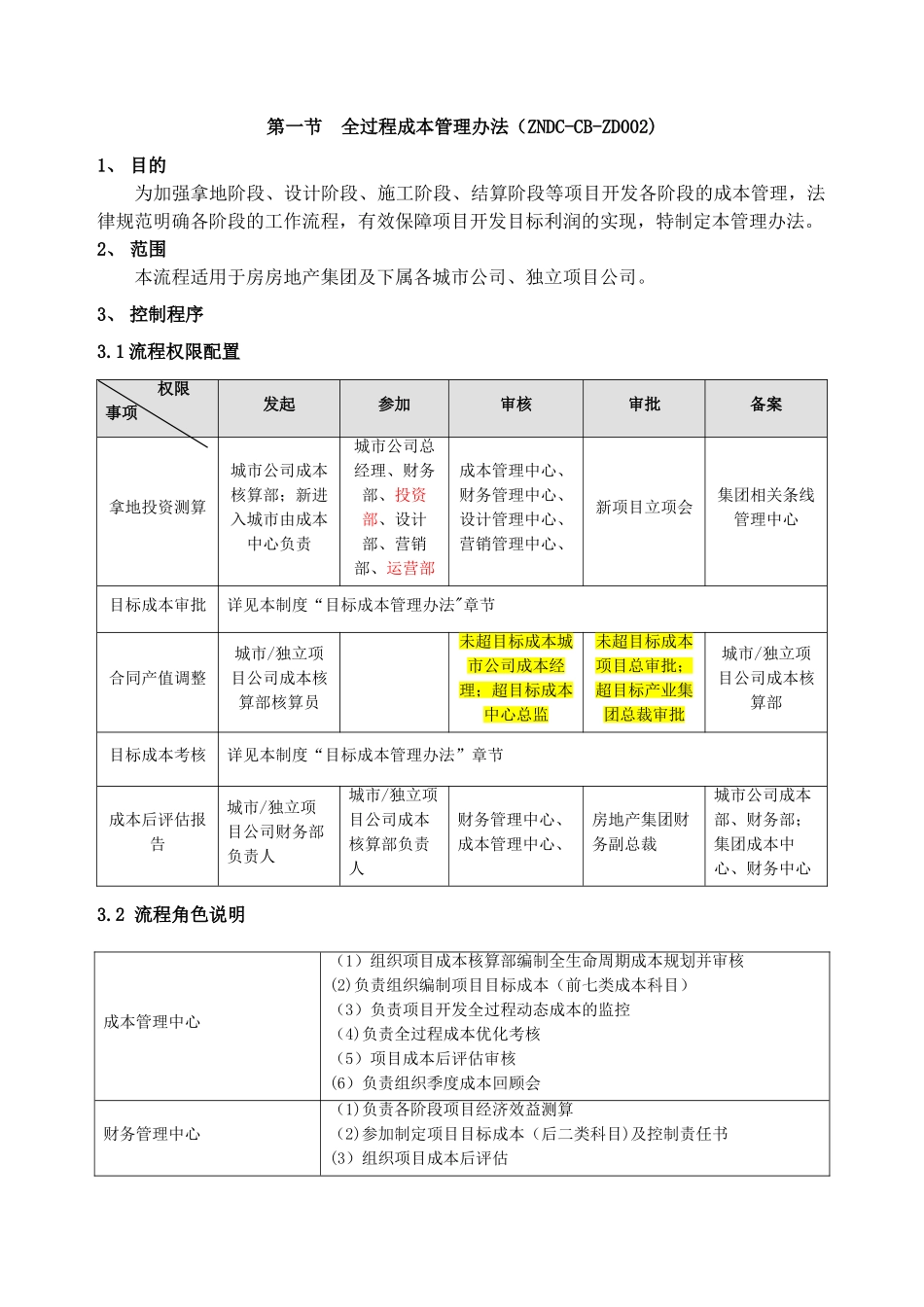 成本管理作业指引手册_第3页