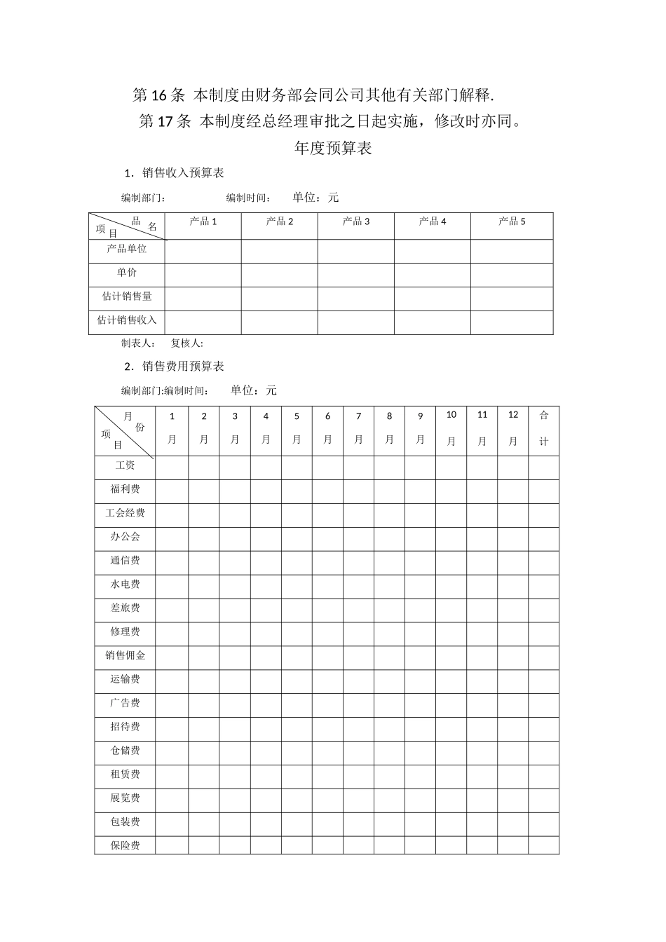 成本预算费用管理制度_第3页