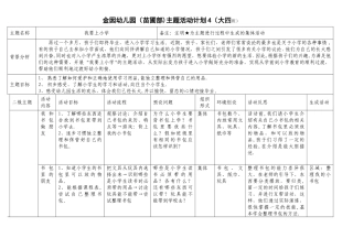 我要上小学主题方案
