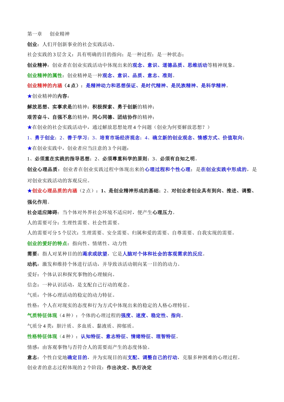 2025年江苏自考创创业基础与实务重点_第1页