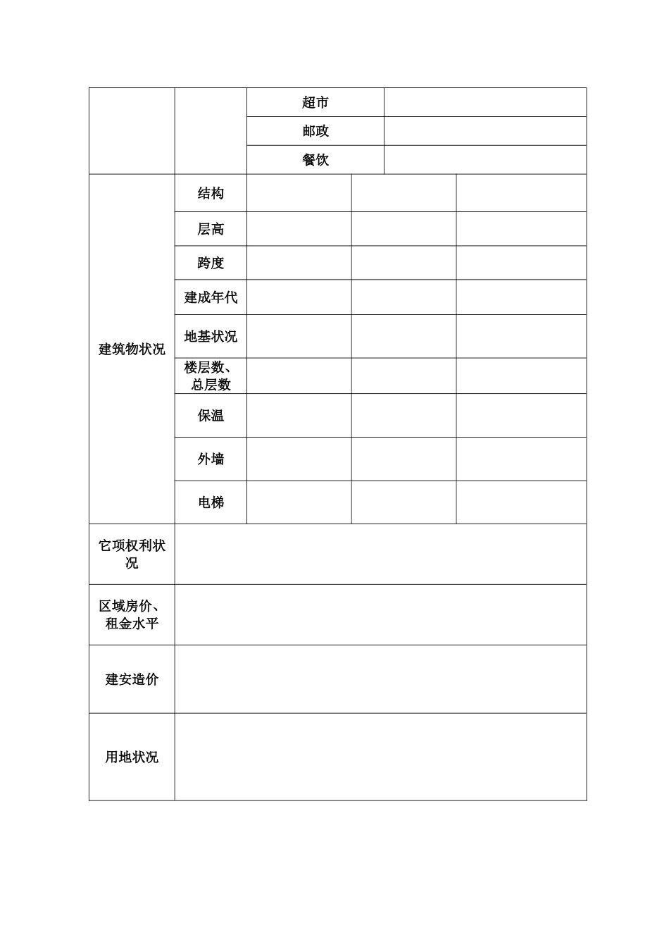 房产评估现场勘查表_第2页