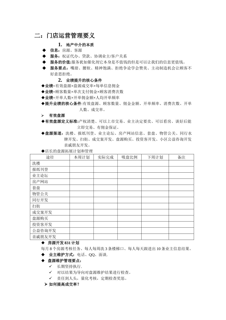 房地产中介门店业务运营与管理_第2页