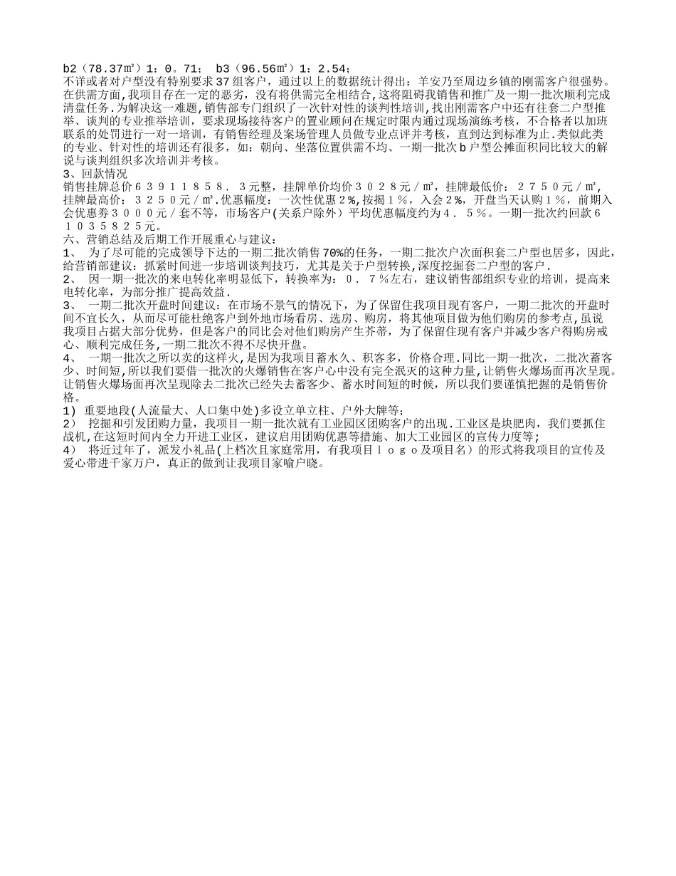 房地产开盘销售总结_第2页