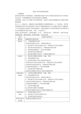 房地产投资拓展流程