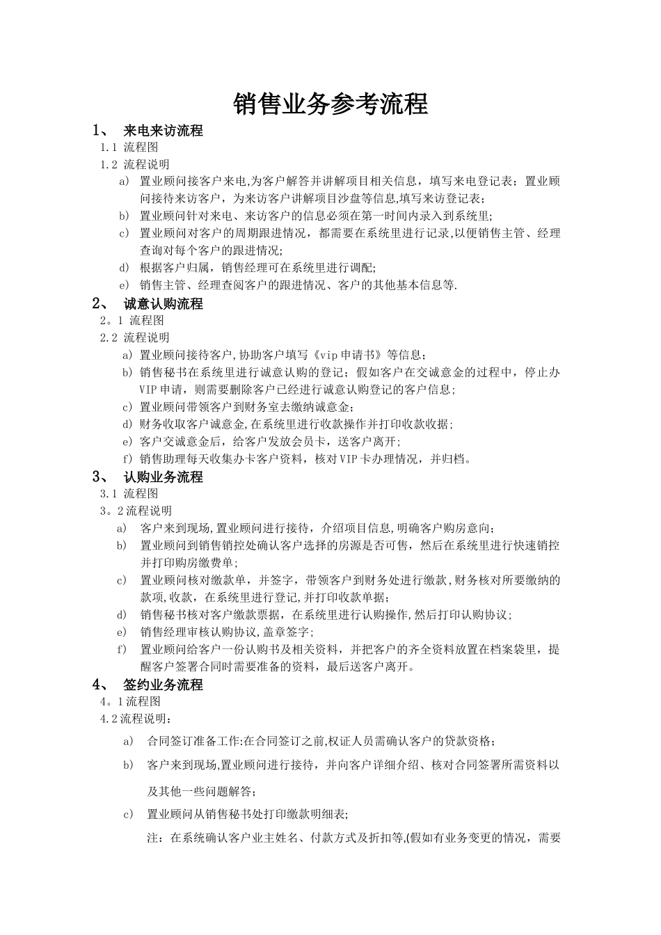 房地产销售流程图_第1页
