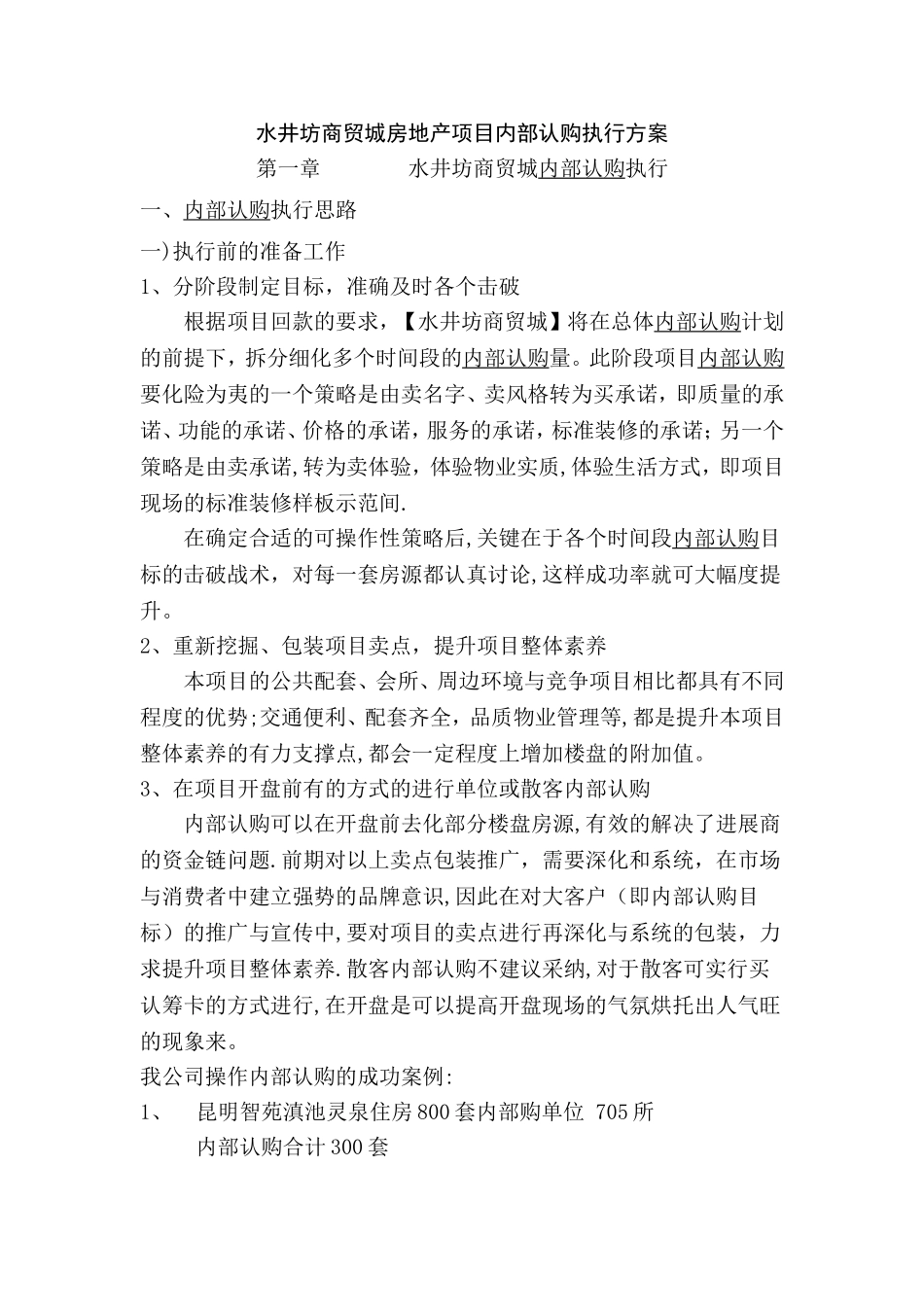 房地产项目大客户销售执行方案_第1页
