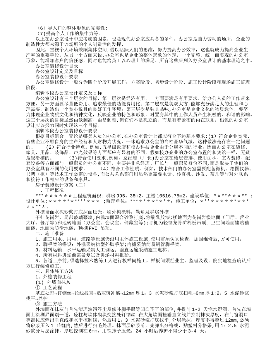 房子装修设计方案_第2页