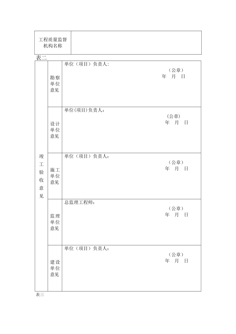 房屋建筑工程竣工验收备案表格式_第2页