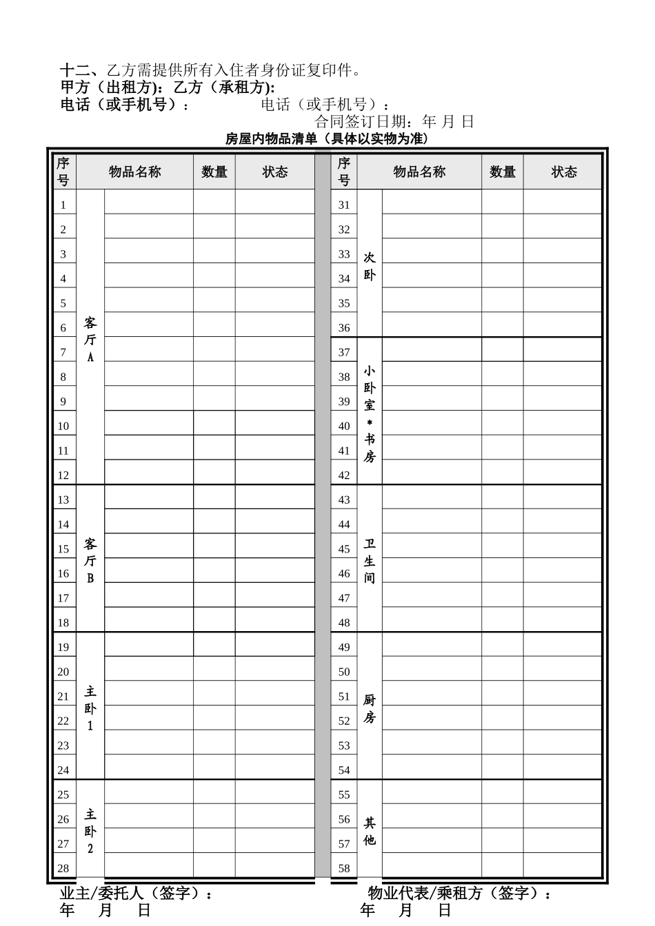 房屋租赁合同(电子版)_第2页