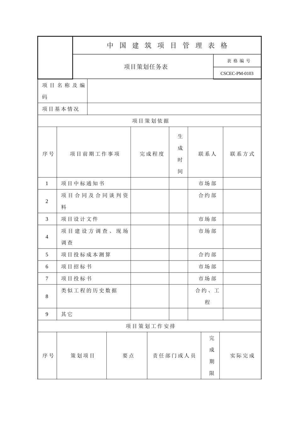 房建专业项目管理策划书_第3页