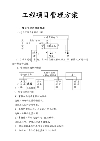 房建建设工程项目管理方案