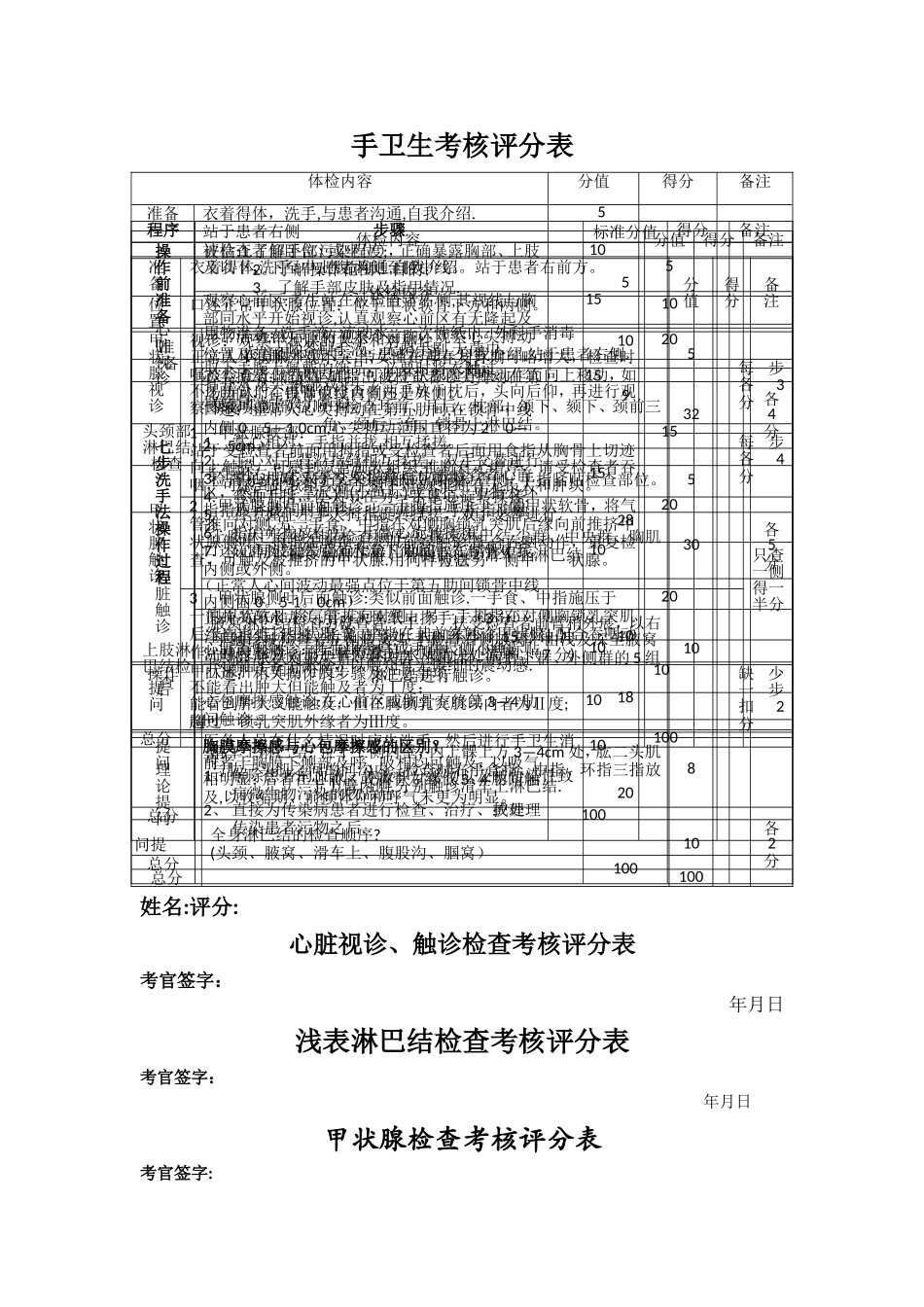 手卫生评分表_第1页
