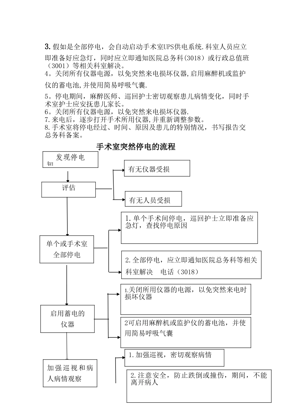 手术室一般停电的应急预案及流程_第2页