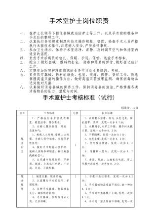 手术室工作流程及制度