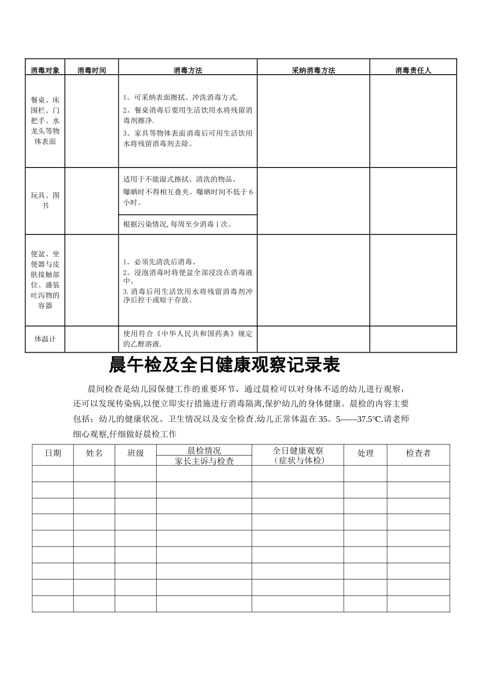托儿所、幼儿园各项记录表大全_第3页