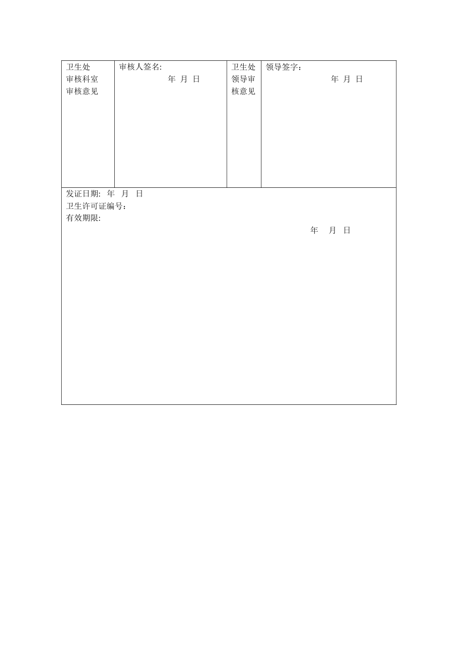 托幼机构卫生保健合格证申请表_第3页