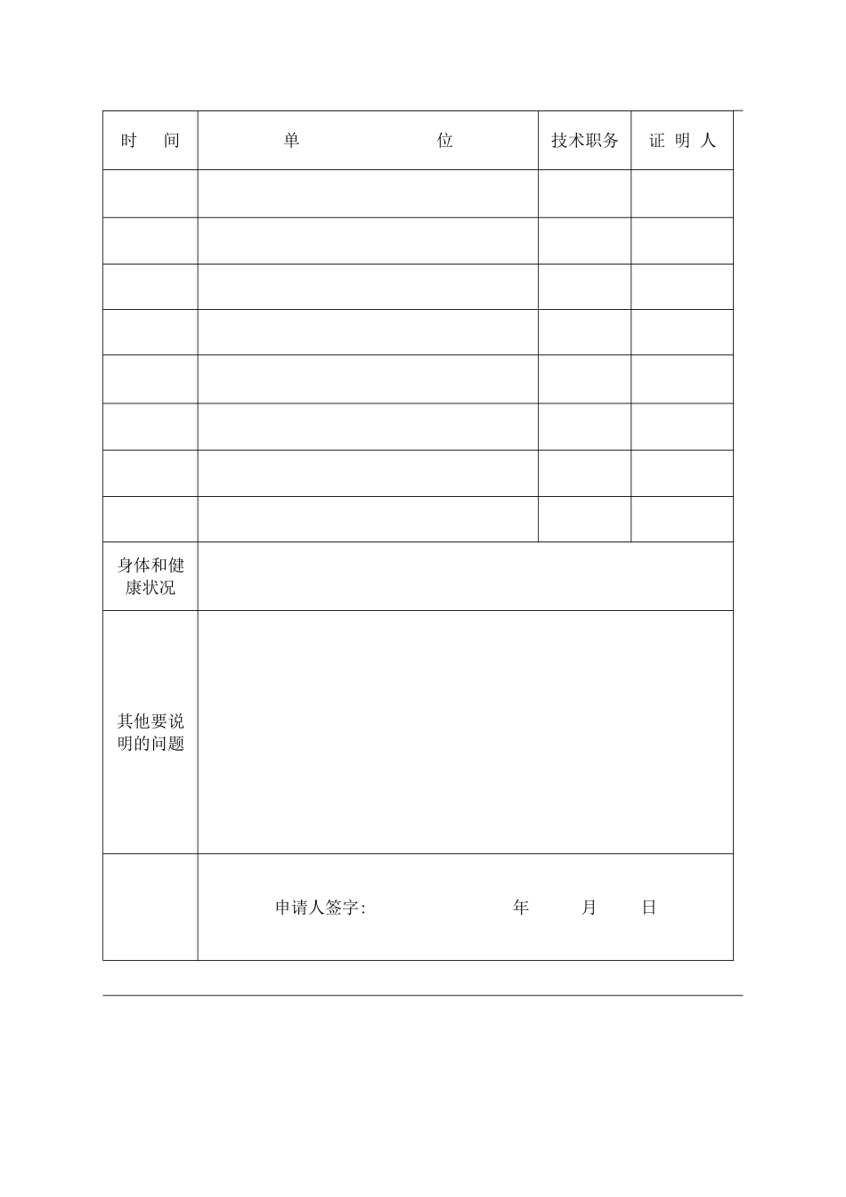 执业医师注册变更申请表_第3页