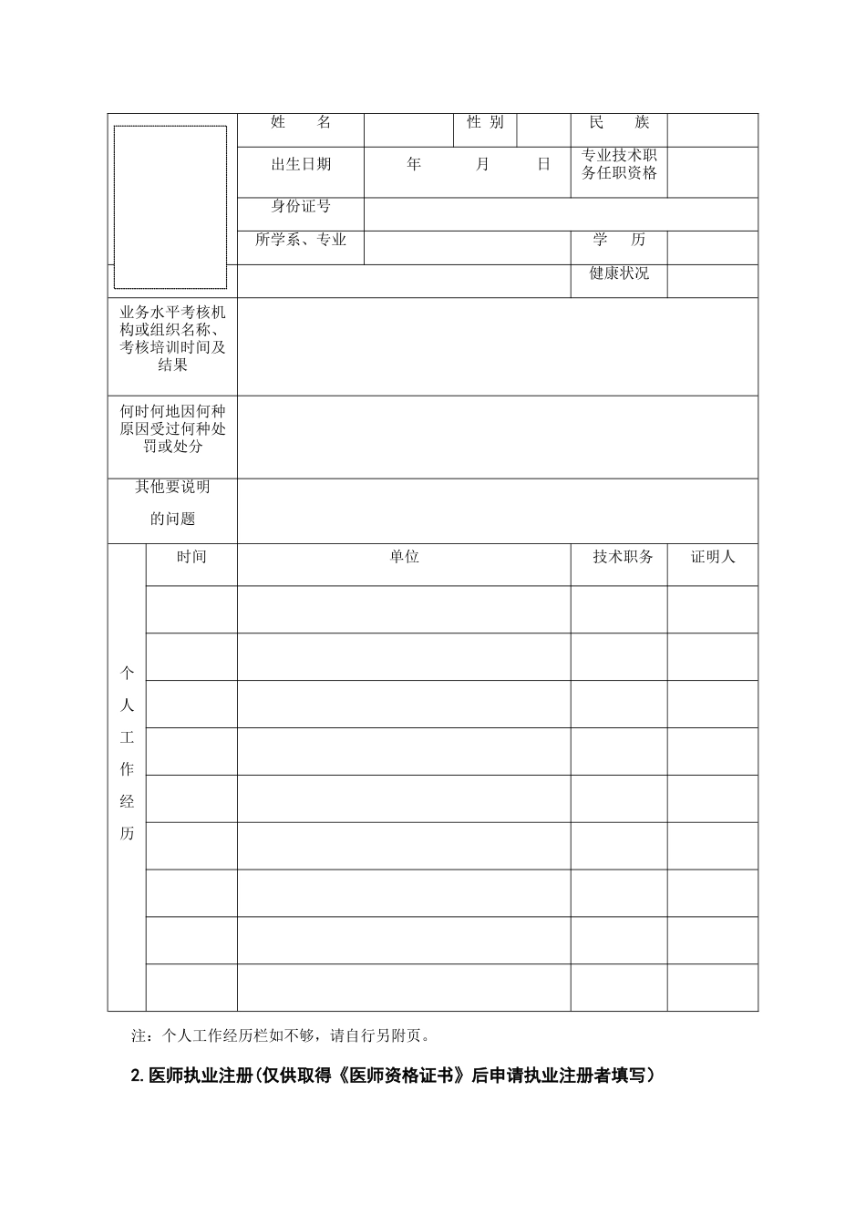执业医师注册表_第3页