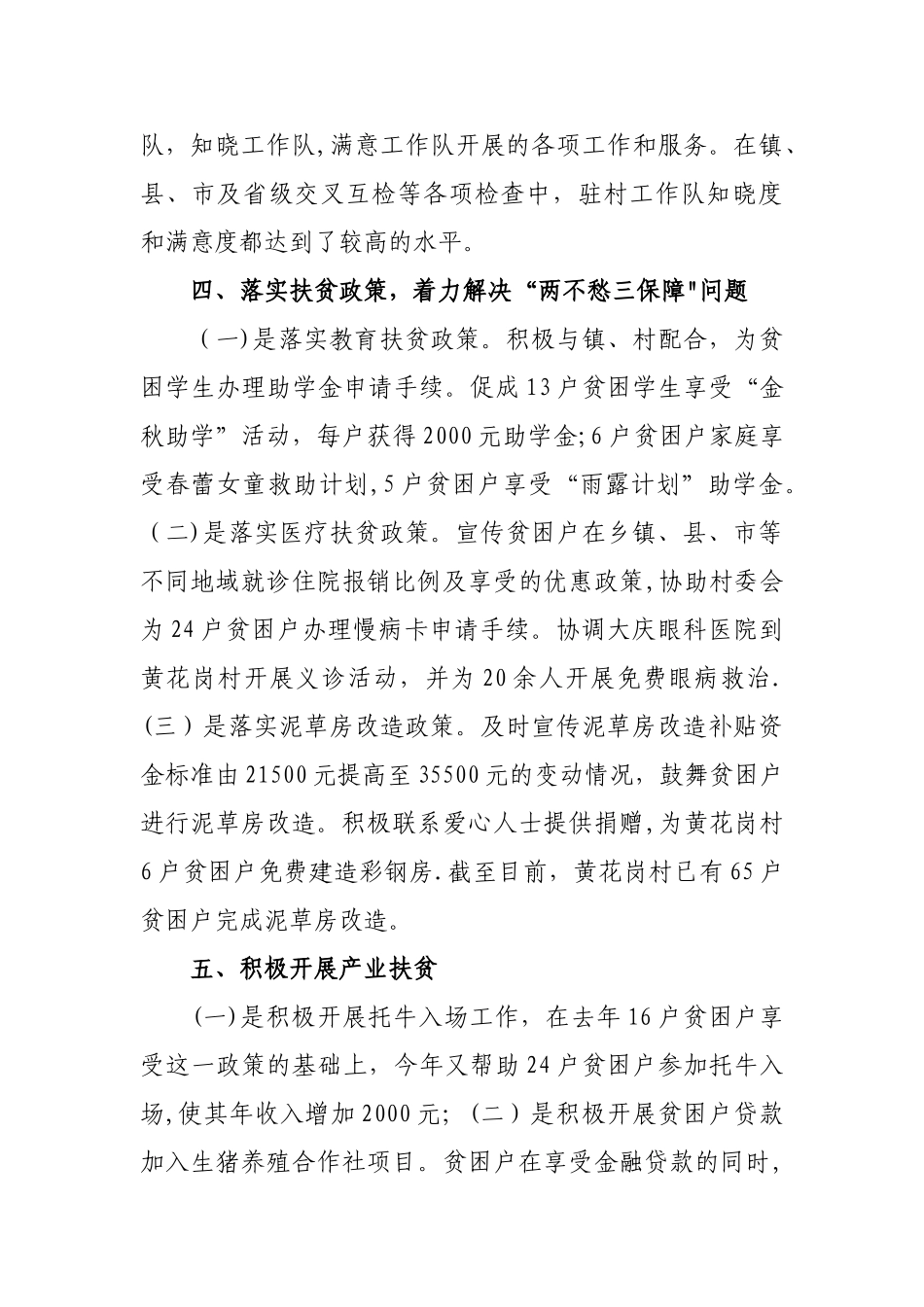 扶贫年终工作总结_第3页