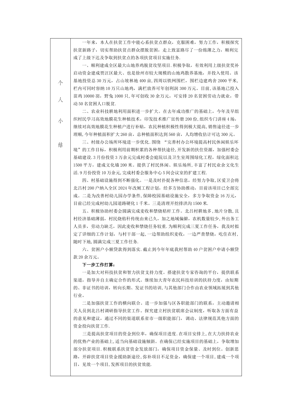 扶贫工作队员年度考核登记表_第2页