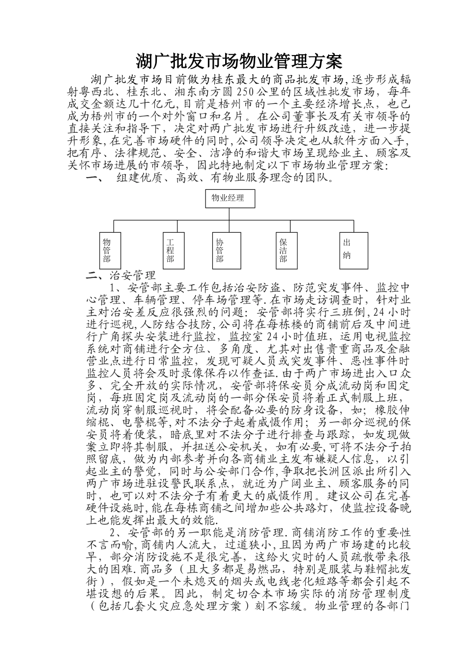 批发市场物业管理方案_第1页