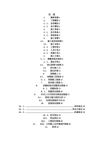 承台基坑开挖专项施工方案