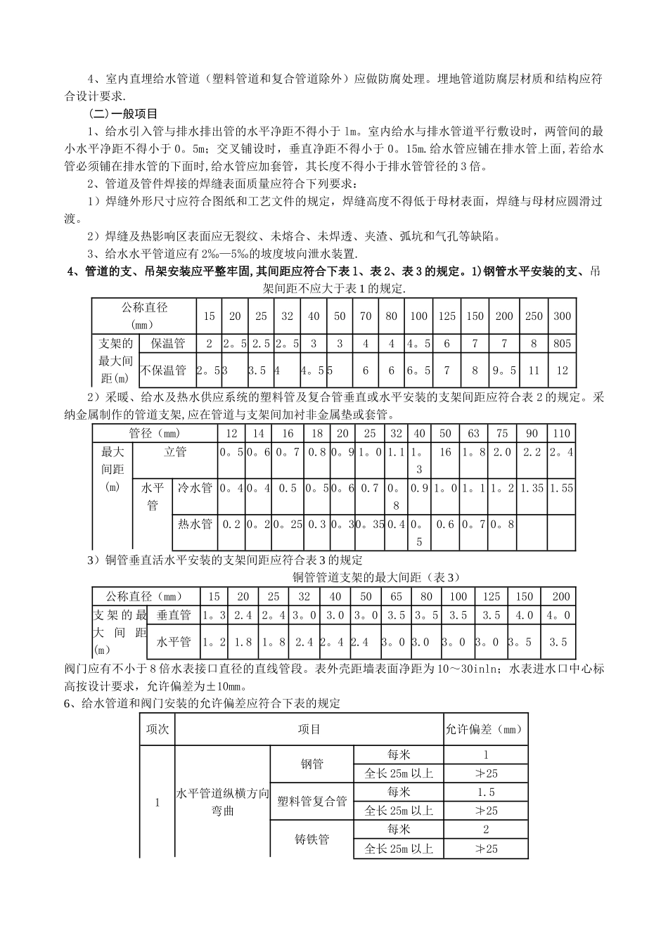 技术交底-室内给水管道安装工程_第2页