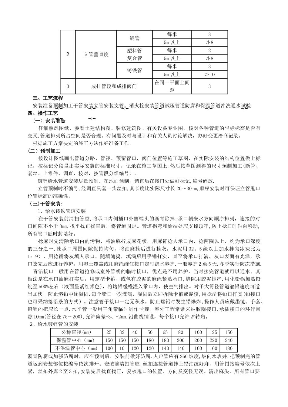 技术交底-室内给水管道安装工程_第3页