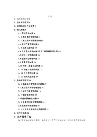 技术管理策划书
