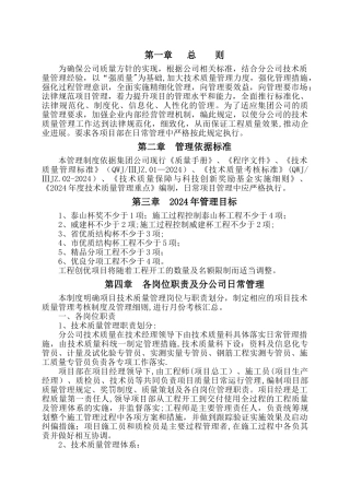 技术质量管理规定2024