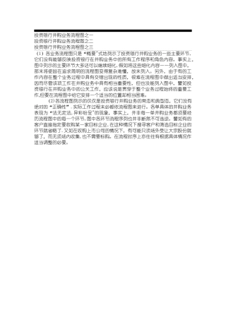 投资银行并购业务流程图