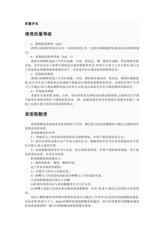 抛丸质量标准