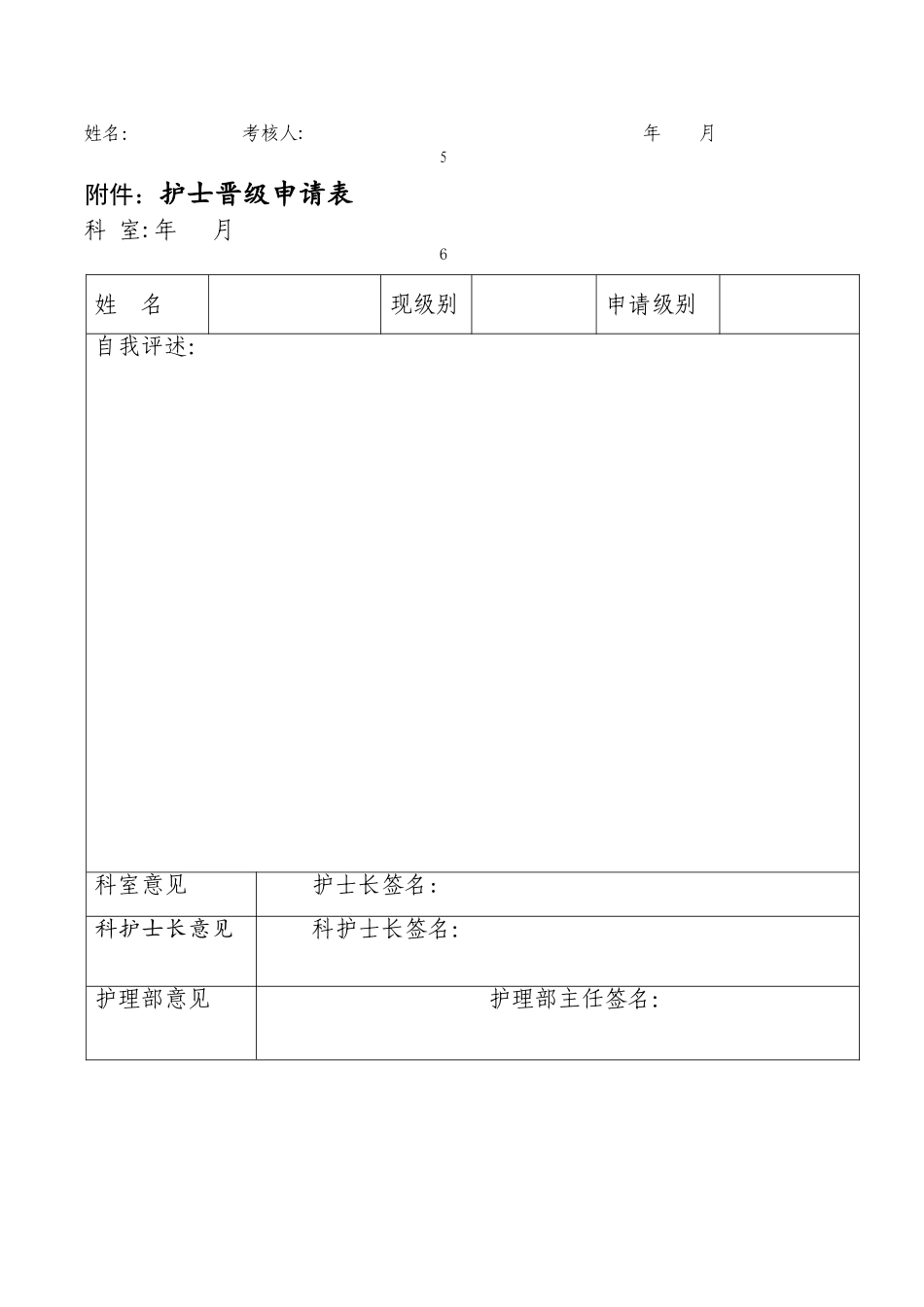 护士晋级申请表_第2页