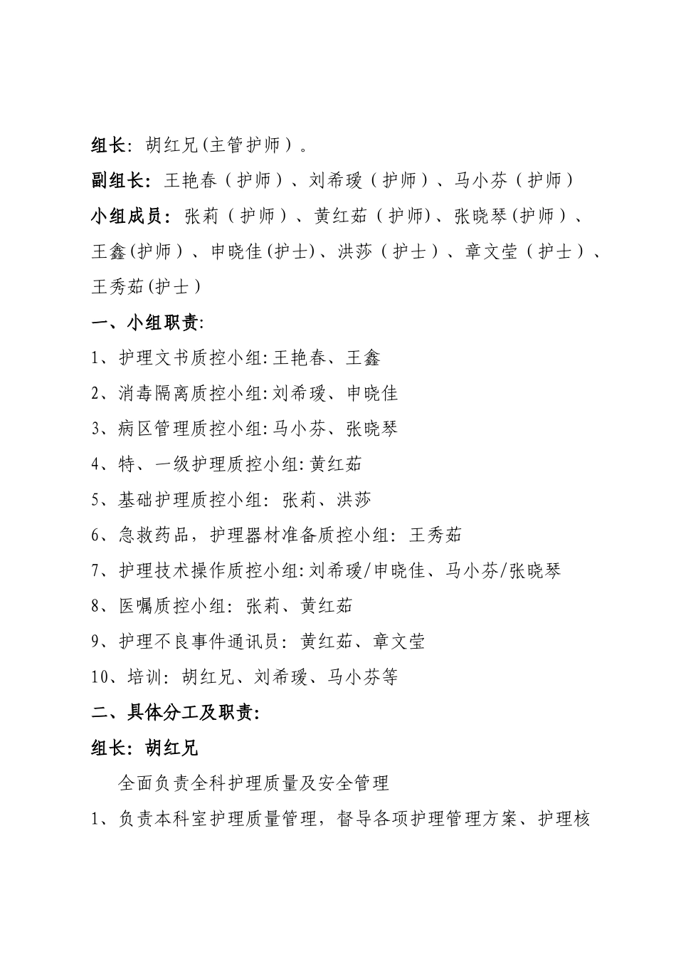 护理质量管理与持续改进记录表[1]_第3页