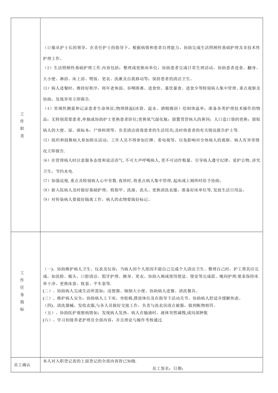 护理部护工入职登记表_第3页