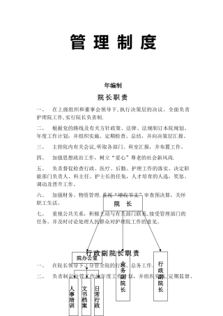 护理院管理制度大全