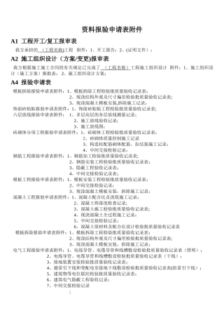 报验申请表附件