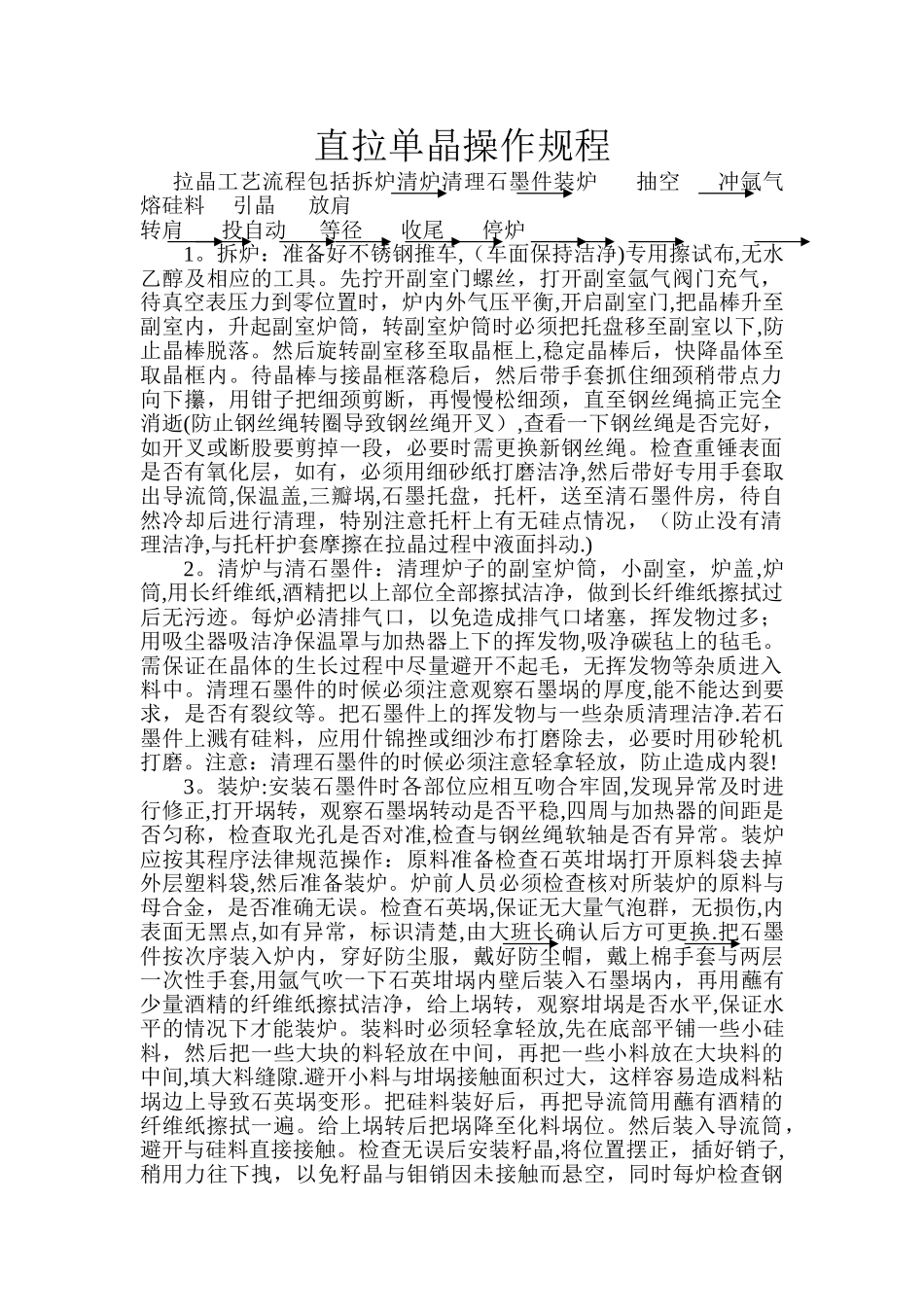 拉晶工艺流程_第1页