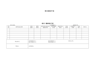 招投标用表格模板