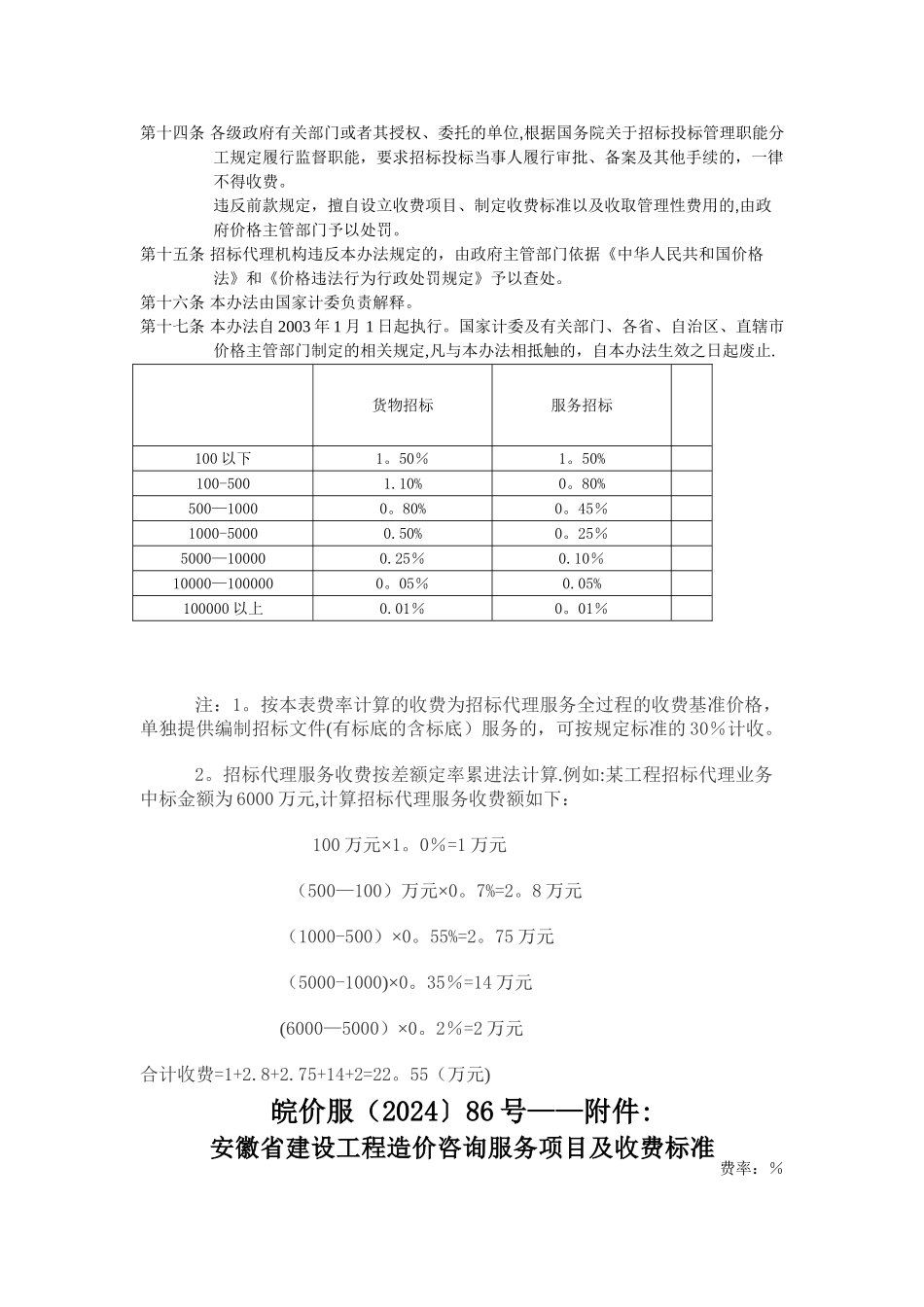 招标代理收费管理办法_第2页