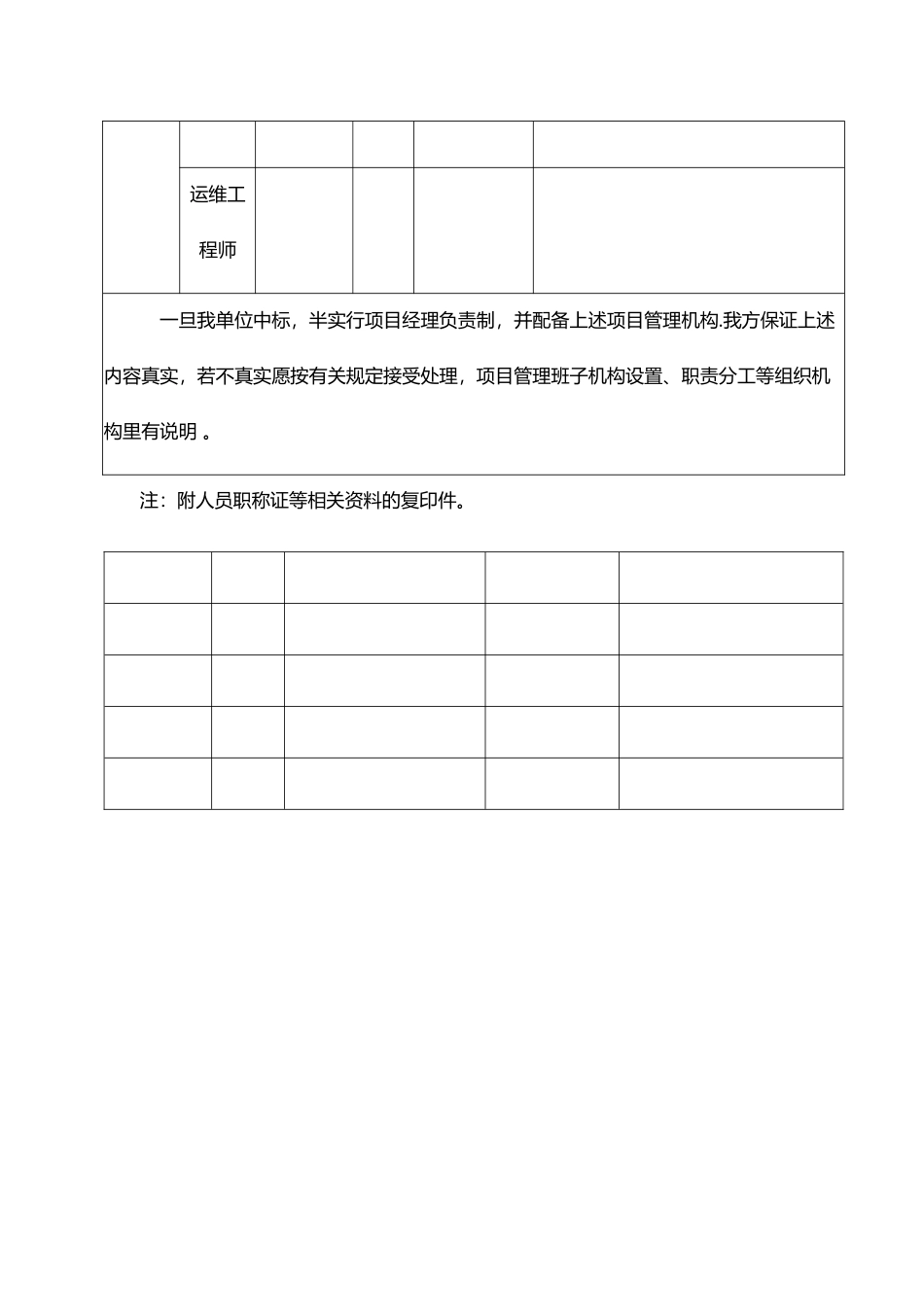 拟派入本项目负责及其项目管理人员配备情况_第3页