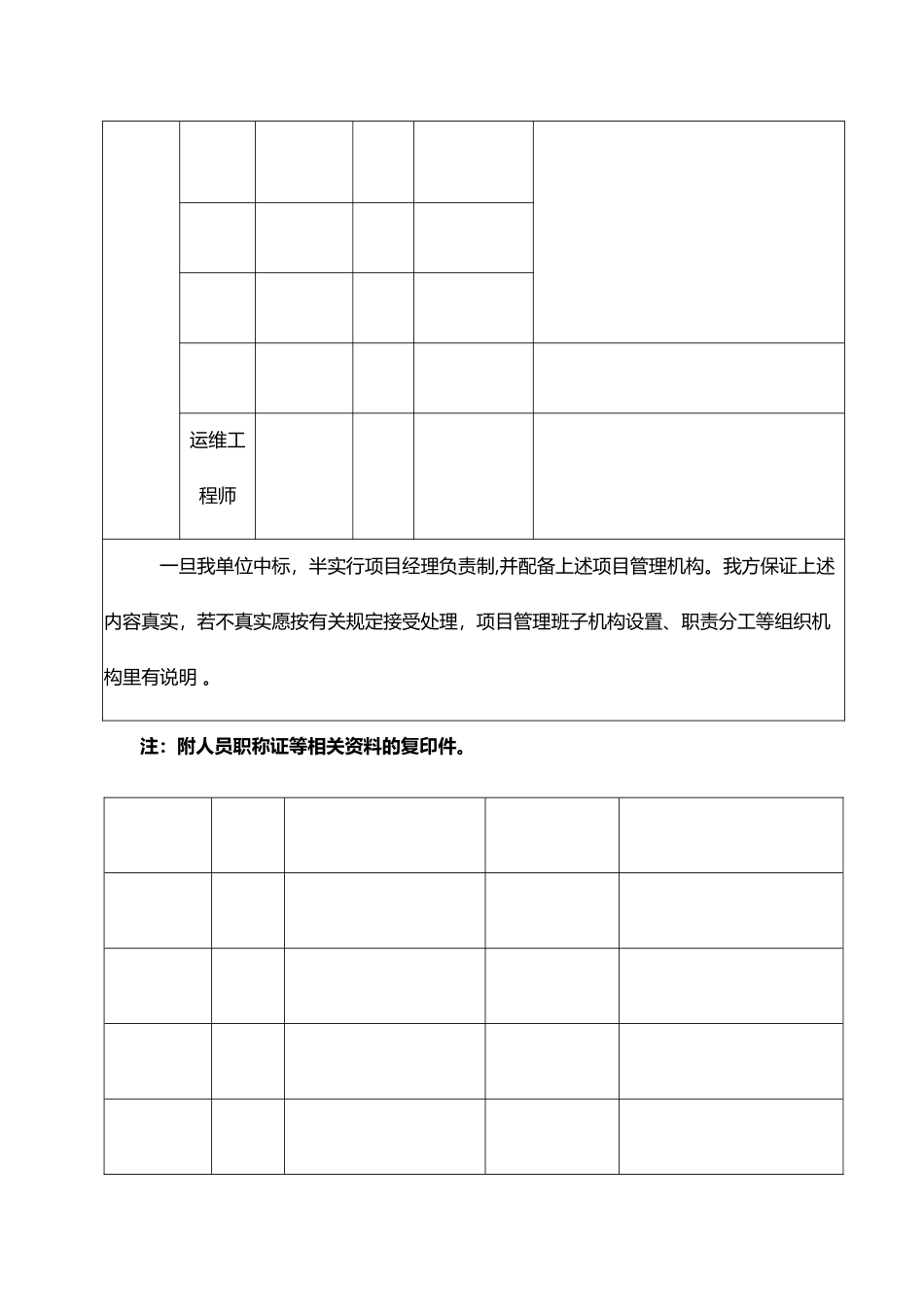 拟派入本项目负责及其项目管理人员配备情况_第3页